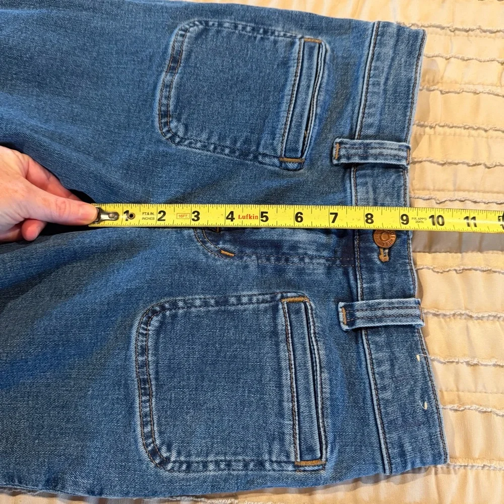 Madewell Mid Rise Kick Out Jeans Elkton Wash 25 Medium Wash Stretch Denim NO636 - Picture 9 of 10